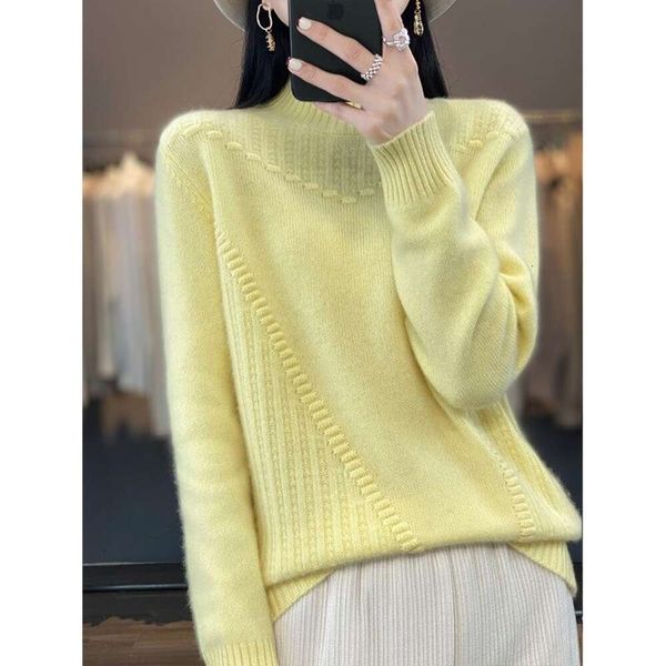 autumn and winter pure cashmere sweater womens loose thick half turtleneck pullover, White;black
autumn and winter pure cashmere sweater womens loose thick half turtleneck pullover, White;black