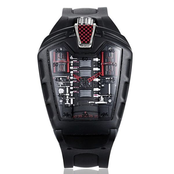 sports car concept racing mechanical watches style six-cylinder engine compartment creative watch men's trend fashion wristwa312q, Slivery;brown
sports car concept racing mechanical watches style six-cylinder engine compartment creative watch men's trend fashion wristwa312q, Slivery;brown