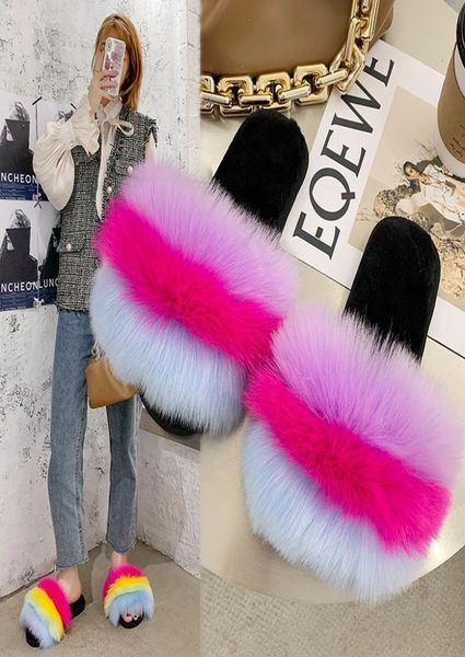 womens fur slippers slides rainbow flip flops popular fluffy fur sandals beach woman shoes slipper n6939917308, Black
womens fur slippers slides rainbow flip flops popular fluffy fur sandals beach woman shoes slipper n6939917308, Black