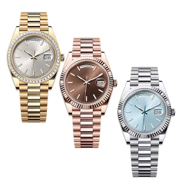 luxury movement watch montre de luxe mens luminous watches 40mm waterproof automatic rose gold stainless steel 904l 2813 mechanical wristwat, Slivery;brown
luxury movement watch montre de luxe mens luminous watches 40mm waterproof automatic rose gold stainless steel 904l 2813 mechanical wristwat, Slivery;brown