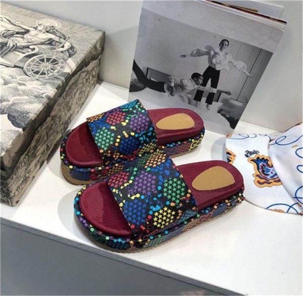 fashion womans platform sandal embroidered letter canvas slippers designer womens sandles platforms shoes thick bottom rubber sliders sandle, Black
fashion womans platform sandal embroidered letter canvas slippers designer womens sandles platforms shoes thick bottom rubber sliders sandle, Black