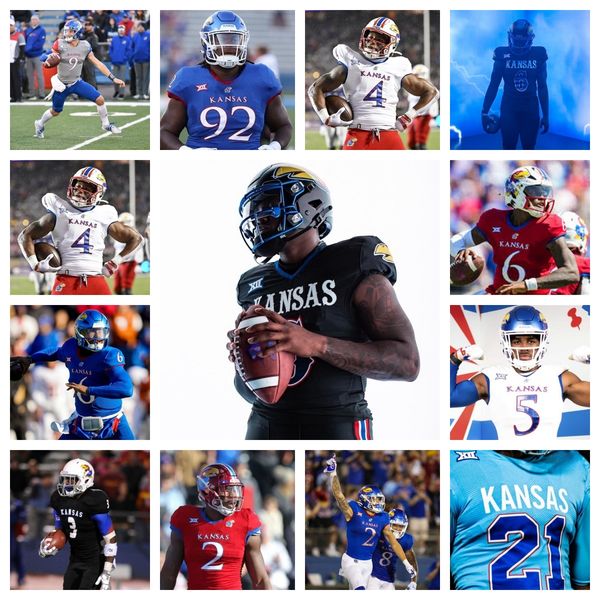 2023 kansas jayhawks football jersey 6 taiwan berryhill jr. 70 kobe baynes 97 kenean caldwell 87 will huggins 71 james livingston 74 de', Black
2023 kansas jayhawks football jersey 6 taiwan berryhill jr. 70 kobe baynes 97 kenean caldwell 87 will huggins 71 james livingston 74 de', Black