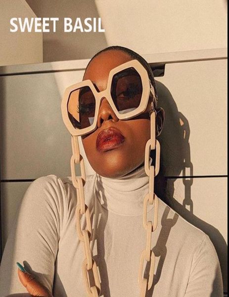 sunglasses cool large oversized women retro brand designer big chain sun glasses female shade eyewear hexagon uv400 style2165695, White;black
sunglasses cool large oversized women retro brand designer big chain sun glasses female shade eyewear hexagon uv400 style2165695, White;black