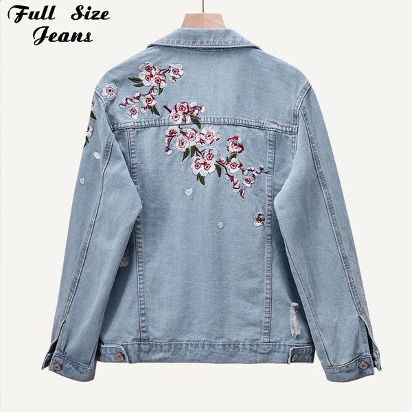 women s jackets jaket jeans ukuran plus plum blossom bordir bunga robek 4xl 5xl wanita harajuku longgar mantel denim biru muda pakaian luar, Black;brown
women s jackets jaket jeans ukuran plus plum blossom bordir bunga robek 4xl 5xl wanita harajuku longgar mantel denim biru muda pakaian luar, Black;brown