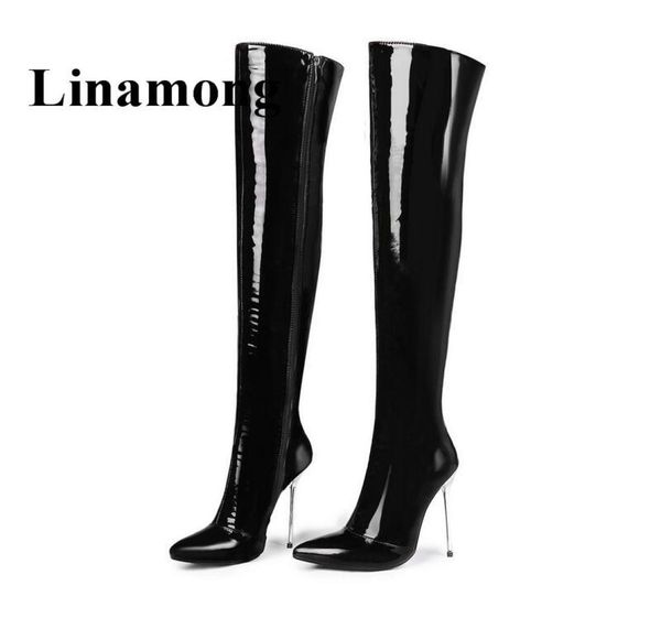2018 test patent leather overtheknee pointed thin high heel autumn winter side zipper women boot 848392, Black
2018 test patent leather overtheknee pointed thin high heel autumn winter side zipper women boot 848392, Black