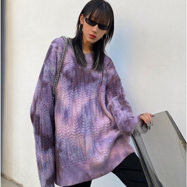 womens sweaters retro y2k womens sweater design sense purple tiedye outer wear ins style fried street loose lazy round neck 230904, White;black
womens sweaters retro y2k womens sweater design sense purple tiedye outer wear ins style fried street loose lazy round neck 230904, White;black