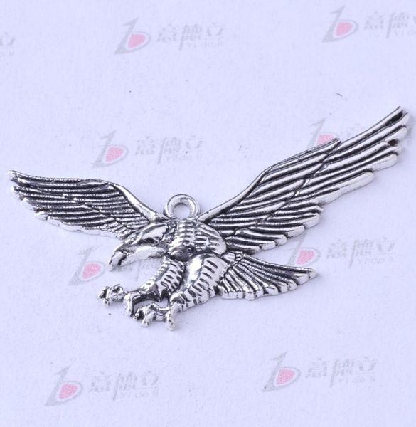 

eagle soar pendant diy jewelry fit bracelets or necklace alloy antique silverbronze charms 75pcslot 3362z4348318, Bronze;silver