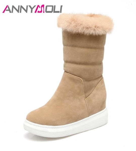 annymoli women snow boots platform hidden heels mid calf boots new winter real fur increasing heel shoes black large size 438869633
annymoli women snow boots platform hidden heels mid calf boots new winter real fur increasing heel shoes black large size 438869633