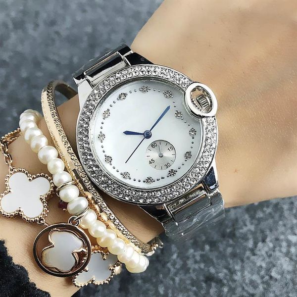 fashion brand beautiful women girl crystal style dial steel band quartz wrist watch ca09260m, Slivery;brown
fashion brand beautiful women girl crystal style dial steel band quartz wrist watch ca09260m, Slivery;brown