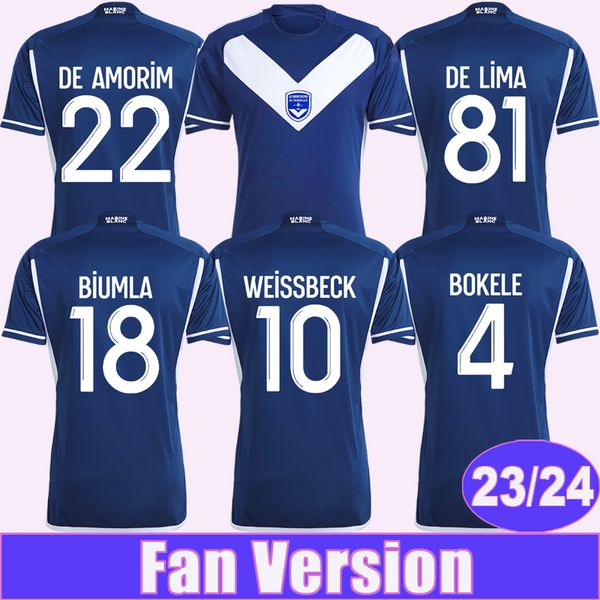23 24 girondins de bordeaux mens soccer jerseys barbet elis biumla ekomie bokele home blue football shirt short sleeve uniforms, Black;yellow
23 24 girondins de bordeaux mens soccer jerseys barbet elis biumla ekomie bokele home blue football shirt short sleeve uniforms, Black;yellow