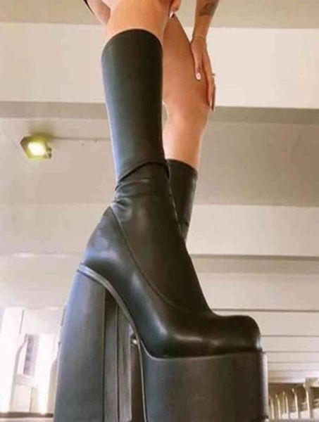 boots women punk style platform ladies elastic microfiber high heels shoes chunky spice stretch ankle 2209011062021, Black
boots women punk style platform ladies elastic microfiber high heels shoes chunky spice stretch ankle 2209011062021, Black