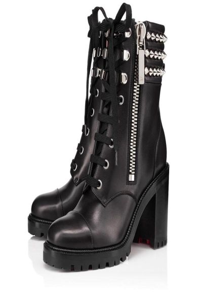 elegant brands women's boot winter spikes ankle boots chunky heels lug sole famous lady party wedding combat booties eu36-438181785, Black
elegant brands women's boot winter spikes ankle boots chunky heels lug sole famous lady party wedding combat booties eu36-438181785, Black