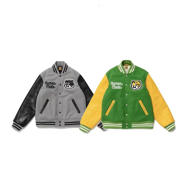mens jackets embroidery tiger human made baseball men women leather sleeve bomb jacket outwear coat 230904, Black;brown
mens jackets embroidery tiger human made baseball men women leather sleeve bomb jacket outwear coat 230904, Black;brown