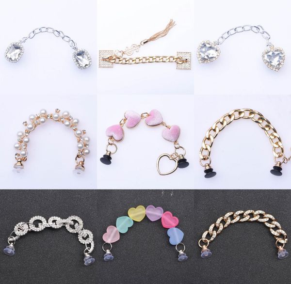 shoe parts accessories 1 pcs new designer chain shoe charms metal charm decoration for pendant buckle girl gift q06189464741, White;pink
shoe parts accessories 1 pcs new designer chain shoe charms metal charm decoration for pendant buckle girl gift q06189464741, White;pink