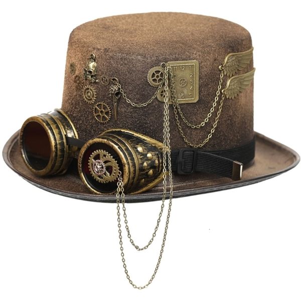 wide brim hats bucket steampunk men hat with goggles gay jazz gothic for nonslip carnival nightclub 230905, Blue;gray
wide brim hats bucket steampunk men hat with goggles gay jazz gothic for nonslip carnival nightclub 230905, Blue;gray