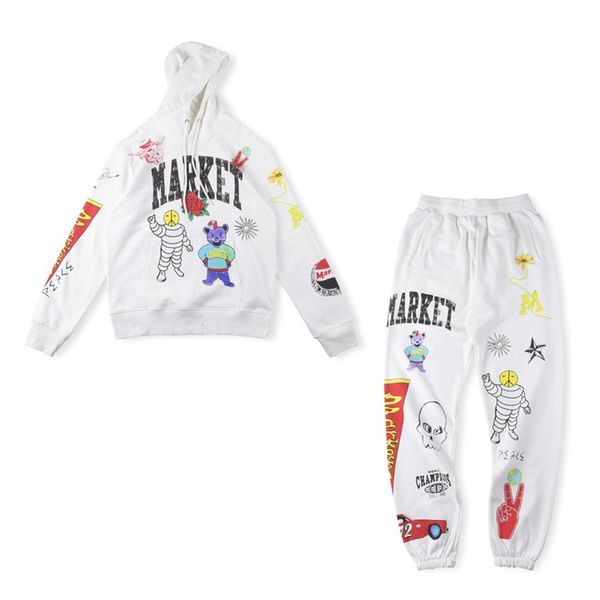 23ss autumn winter artists cartoon tracksuit set hoodie pants suit racing cars outdoor men women streetwear hooded sweatshirt trou253q, Black
23ss autumn winter artists cartoon tracksuit set hoodie pants suit racing cars outdoor men women streetwear hooded sweatshirt trou253q, Black