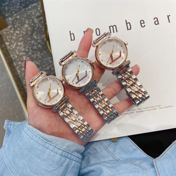 brand watches women girl crystal big letters style metal steel band quartz wrist watch l38274r, Slivery;brown
brand watches women girl crystal big letters style metal steel band quartz wrist watch l38274r, Slivery;brown