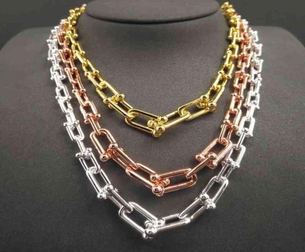 925 sterling silver chokers for women hardwear series graduated link charm necklaces luxury brand jewelry6334106, Golden;silver
925 sterling silver chokers for women hardwear series graduated link charm necklaces luxury brand jewelry6334106, Golden;silver