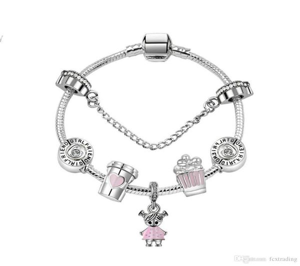 1721cm charm beads bracelets sweet cute girl pendant 925 silver bracelet diy jewelry as a gift1137344, Golden;silver
1721cm charm beads bracelets sweet cute girl pendant 925 silver bracelet diy jewelry as a gift1137344, Golden;silver