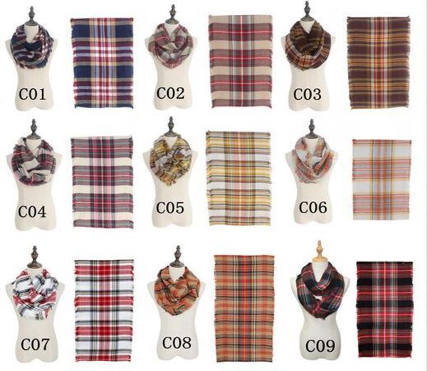 18colors plaids scarves grid loop scarf blankets women tartan oversized shawl lattice wraps fringed cashmere pashmina scarves gga18210970, Blue;gray
18colors plaids scarves grid loop scarf blankets women tartan oversized shawl lattice wraps fringed cashmere pashmina scarves gga18210970, Blue;gray