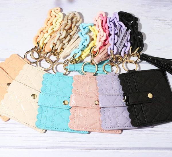 colorful acrylic bracelet card holder pu leather printed wallet cute chainlink tassel keychain5030816, Golden;silver
colorful acrylic bracelet card holder pu leather printed wallet cute chainlink tassel keychain5030816, Golden;silver
