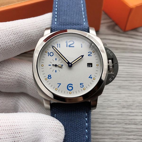 47mm pan men fashion watch leather belt band luminous automatic mechanical male watches sport relogio masculino clock 00906, Slivery;brown
47mm pan men fashion watch leather belt band luminous automatic mechanical male watches sport relogio masculino clock 00906, Slivery;brown