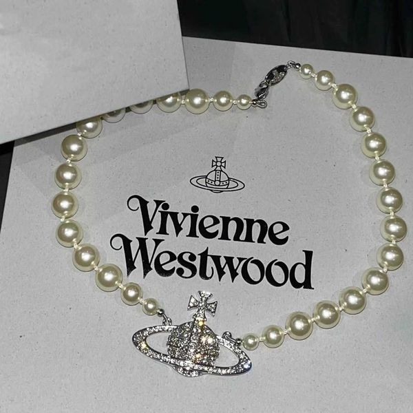 designer necklace vivi luxury diamond big saturn pearl luxury punk collar necklace chain accessories jewelry fashion valentine's day ro, Silver
designer necklace vivi luxury diamond big saturn pearl luxury punk collar necklace chain accessories jewelry fashion valentine's day ro, Silver