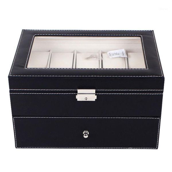 20 grids pu leather watch box case professional holder organizer for clock watches jewelry storage boxes case display1273n, Black;blue
20 grids pu leather watch box case professional holder organizer for clock watches jewelry storage boxes case display1273n, Black;blue