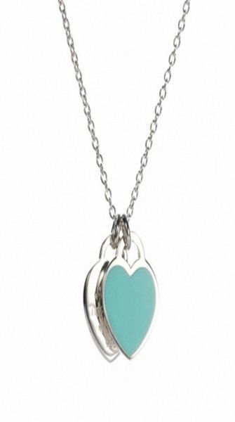 925 silverencrusted new double heartshaped necklace new blue heart red pink necklace female lover gift mzrj9600022, Silver
925 silverencrusted new double heartshaped necklace new blue heart red pink necklace female lover gift mzrj9600022, Silver