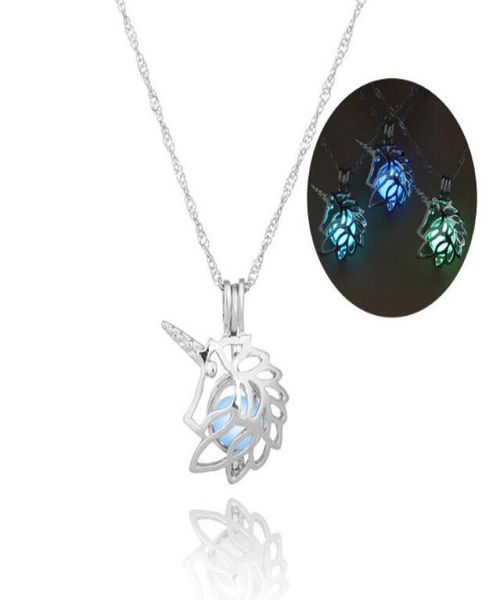 3 colors glow in the dark unicorn pendant necklace hollow pearl cages pendant luminous stone horse design necklaces for women jewe8580068, Silver
3 colors glow in the dark unicorn pendant necklace hollow pearl cages pendant luminous stone horse design necklaces for women jewe8580068, Silver