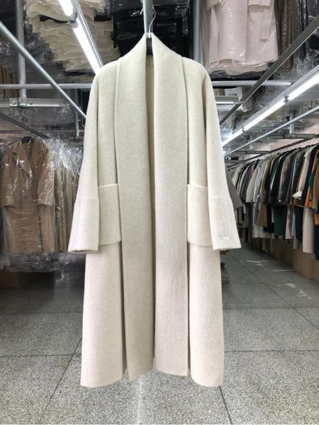 womens wool blends large lapel bathrobe doublesided woolen jackets autumnwinter lace up tie loose simple long coats outerwear 230905, Black
womens wool blends large lapel bathrobe doublesided woolen jackets autumnwinter lace up tie loose simple long coats outerwear 230905, Black