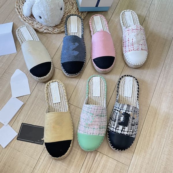 chan c casual women mules shoes espadrilles summer luxurys fragrant style tweed leather ladies flat beach half slippers fashion woman loafer, Black
chan c casual women mules shoes espadrilles summer luxurys fragrant style tweed leather ladies flat beach half slippers fashion woman loafer, Black