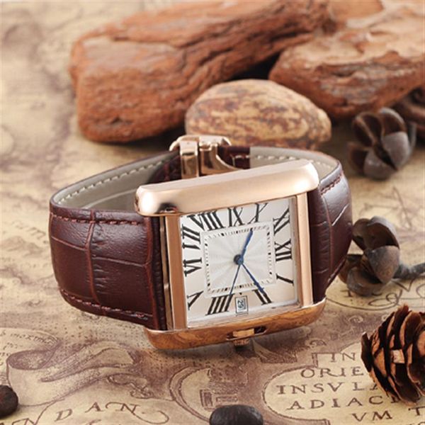 2019 fashion brand rose gold watches tank w5200027 square dial leather strap 41mm luxury mechanical automatic watch s262t, Slivery;brown
2019 fashion brand rose gold watches tank w5200027 square dial leather strap 41mm luxury mechanical automatic watch s262t, Slivery;brown