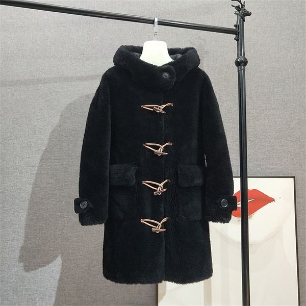 womens fur faux jt3136 women girl lamb elegant warm coats lady sheep shearling winter hooded overcoat parka 230904, Black
womens fur faux jt3136 women girl lamb elegant warm coats lady sheep shearling winter hooded overcoat parka 230904, Black
