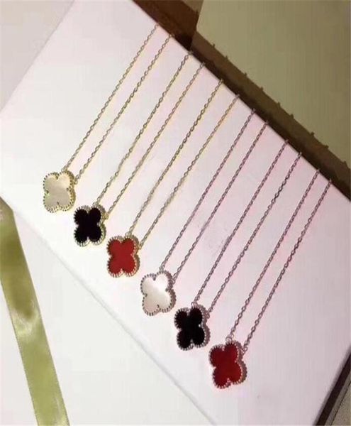 fashion jewelry leaf flower necklace black and white red green four leaf flower shell agate 925 silver necklace diamond buckle6105779
fashion jewelry leaf flower necklace black and white red green four leaf flower shell agate 925 silver necklace diamond buckle6105779