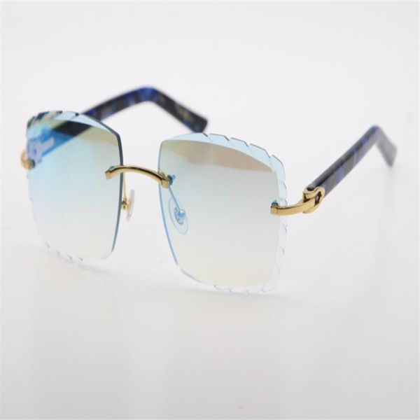 factory whole selling rimless sunglasses optical 3524012-a original marble blue plank carved lense glass g3197, White;black
factory whole selling rimless sunglasses optical 3524012-a original marble blue plank carved lense glass g3197, White;black