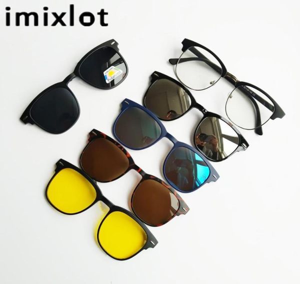 5pcs magnetic clip sunglasses women glasses with polarized eyeglasses myopia optical reading frame with package1373756, White;black
5pcs magnetic clip sunglasses women glasses with polarized eyeglasses myopia optical reading frame with package1373756, White;black