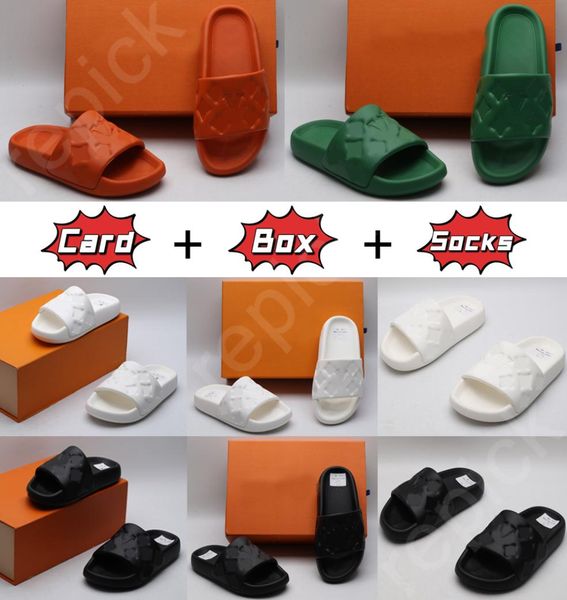 2023 new slippers designer womens rubber slide waterfront embossed mule fashion women slides flat comfort with og box luxury summe3576335, Black
2023 new slippers designer womens rubber slide waterfront embossed mule fashion women slides flat comfort with og box luxury summe3576335, Black