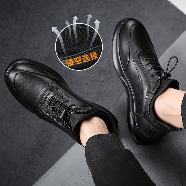 dress shoes autumn sports men's leather breathable mesh casual trend black nonslip single 230905
dress shoes autumn sports men's leather breathable mesh casual trend black nonslip single 230905