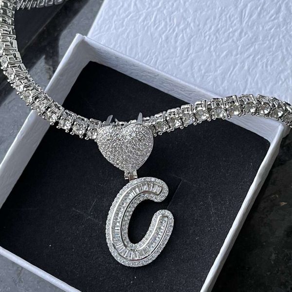qiuhan personalized hip-hop zircon pendant jewelry diamond necklace custom letter necklace, Silver
qiuhan personalized hip-hop zircon pendant jewelry diamond necklace custom letter necklace, Silver