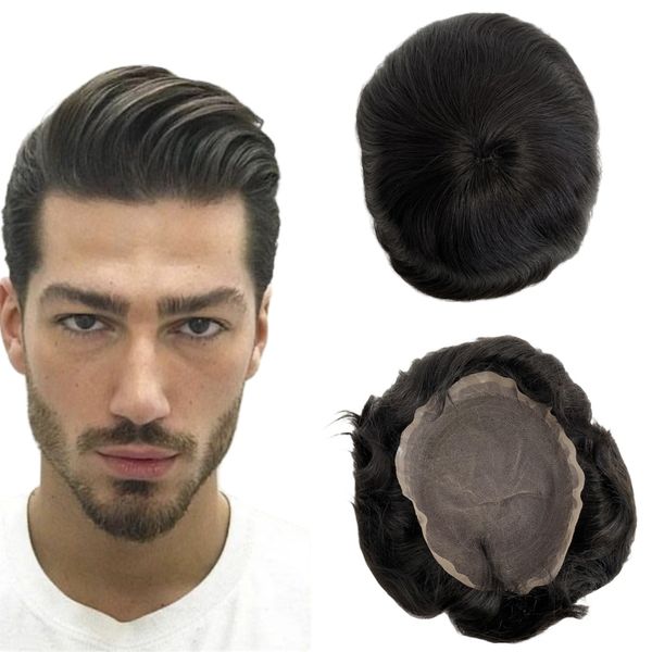 brazilian virgin human hair replacement silky straight #1b natural black toupee 8x10 full lace unit for men
brazilian virgin human hair replacement silky straight #1b natural black toupee 8x10 full lace unit for men