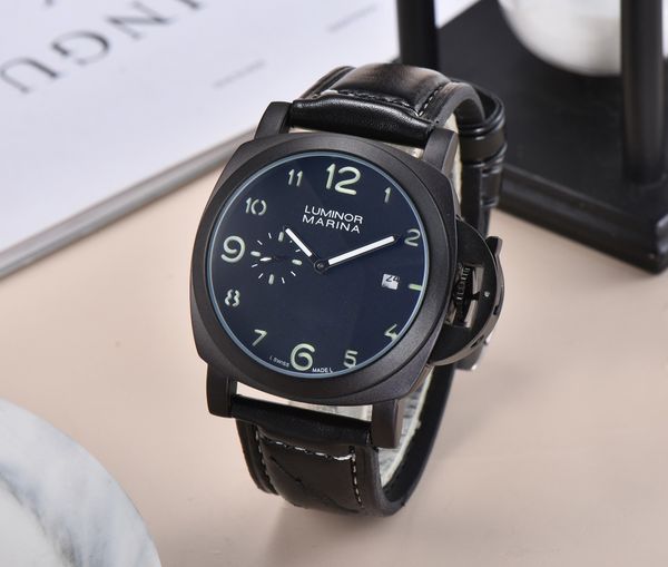 paner 2023 luxury chronograph clock designer watches quartz watch men's stainless steel case watch black leather band pam -01, Slivery;golden
paner 2023 luxury chronograph clock designer watches quartz watch men's stainless steel case watch black leather band pam -01, Slivery;golden