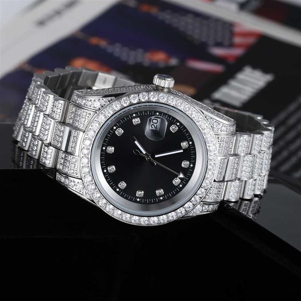 luxury cz diamond iced out gold plated stainls steel quartz men wrist watch274z, Slivery;brown
luxury cz diamond iced out gold plated stainls steel quartz men wrist watch274z, Slivery;brown