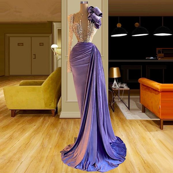 purple velvet mermaid evening dresses flower ruffles crystal beading prom dress glitter sequins formal gowns, Black
purple velvet mermaid evening dresses flower ruffles crystal beading prom dress glitter sequins formal gowns, Black