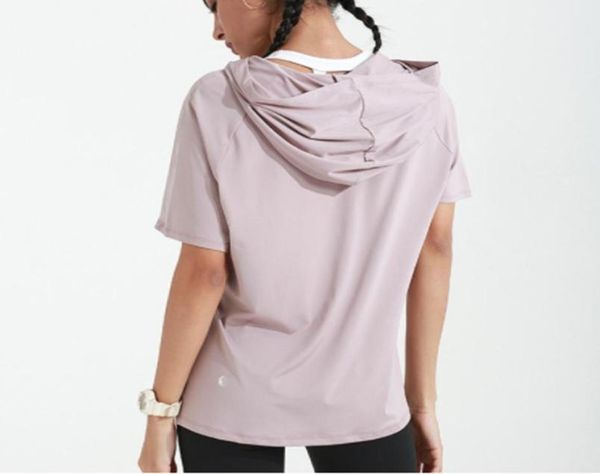 new yoga ladies shortsleeved solid color loose outdoor fitness sports breathable hooded 199034
new yoga ladies shortsleeved solid color loose outdoor fitness sports breathable hooded 199034