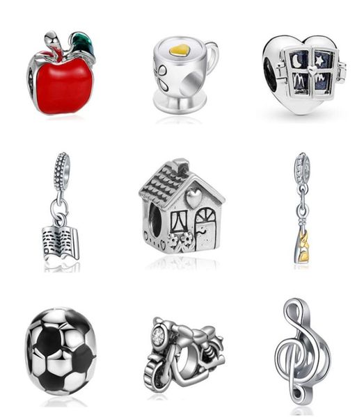 925 sterling silver dangle charm alloy home book music coffee apple pendant beads bead fit charms bracelet diy jewelry accessories7750596, Bronze;silver
925 sterling silver dangle charm alloy home book music coffee apple pendant beads bead fit charms bracelet diy jewelry accessories7750596, Bronze;silver