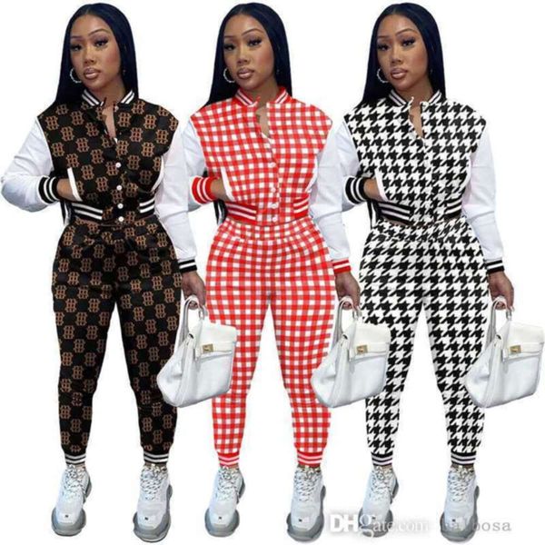 women tracksuits designer 2023 new stylish fashion casual set printed panel long sleeve baseball jacket two piece set 3 colours, Gray
women tracksuits designer 2023 new stylish fashion casual set printed panel long sleeve baseball jacket two piece set 3 colours, Gray