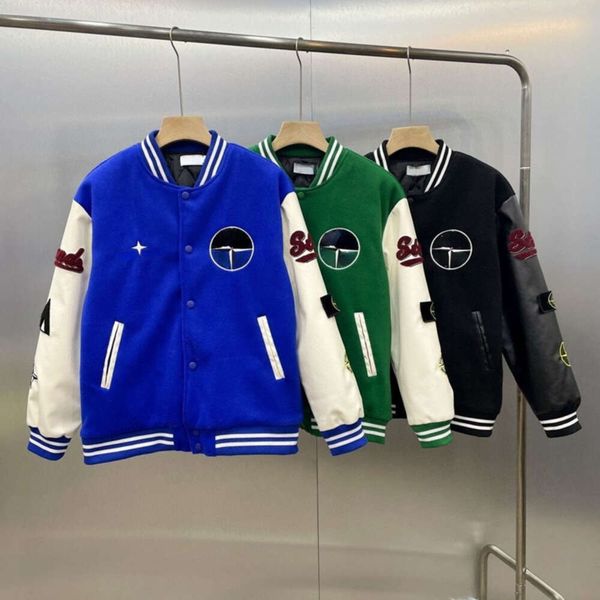 american baseball jacket men women varsity jackets designer jacket logo embroidered woolen coats oversize parka, Black;brown
american baseball jacket men women varsity jackets designer jacket logo embroidered woolen coats oversize parka, Black;brown