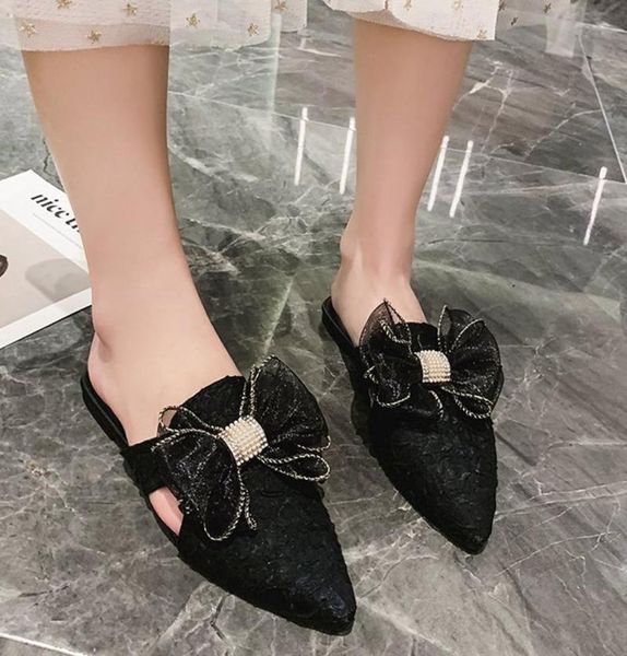 slippers rimocy pink sweet bow crystal low heel mules women 2021 soft satin pointed toe shoes woman hollow out slides ladies4421023, Black
slippers rimocy pink sweet bow crystal low heel mules women 2021 soft satin pointed toe shoes woman hollow out slides ladies4421023, Black