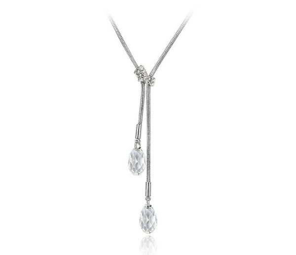 famous brand water drop design jewelry rhodium plated gillian y-necklace made with austrian crystals from rovski gift for women6641637, Silver
famous brand water drop design jewelry rhodium plated gillian y-necklace made with austrian crystals from rovski gift for women6641637, Silver